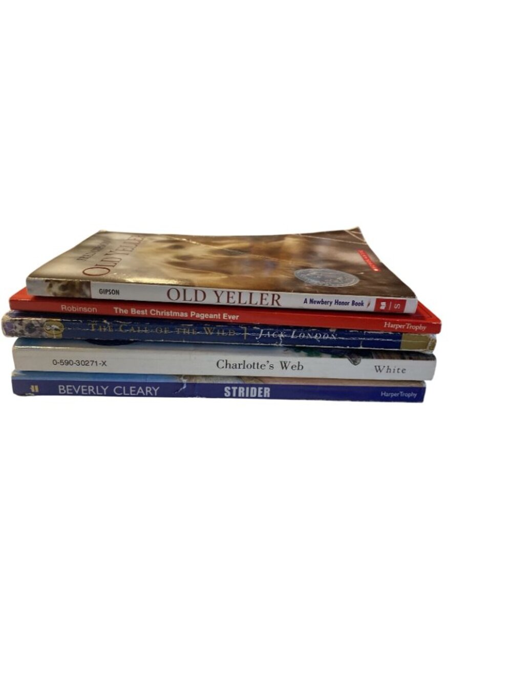 Set Of 5 Classic Childrens Books: The Best Christmas Pageant Ever Old Yeller The - Picture 9 of 10